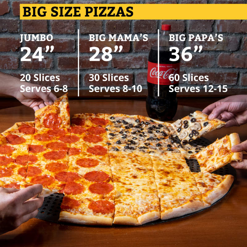 Big Size Pizzas
