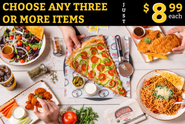 Order Any Three Or More Items